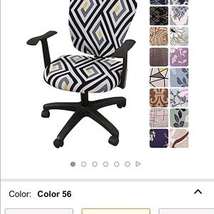 🐳Office Chair Covers (2 piece set, top & bottom) transform boring office chair
